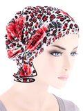 ABBEY-605#The Abbey Cap in Ruffle Red Rose