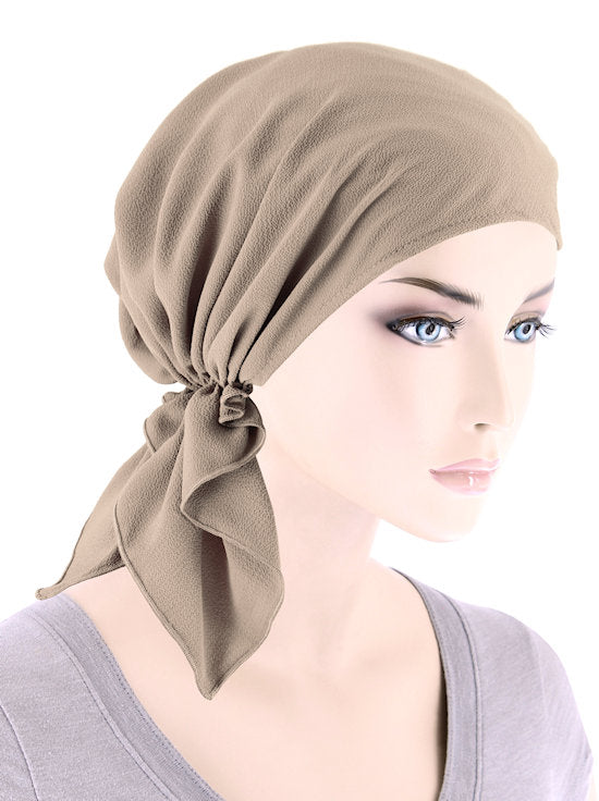 CE-BDNASCARF-913#The Shorty Scarf Solid Mocha
