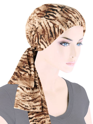 H149-BLACKFLORAL#Pleated Winter Hat Fleece Lined Black Floral