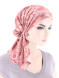 BELLA-840#The Bella Scarf Dusty Pink Paisley