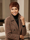 ABBEY-676#The Abbey Cap in Stretch Velour Cinnamon Spice *Clearance/Final Sale*