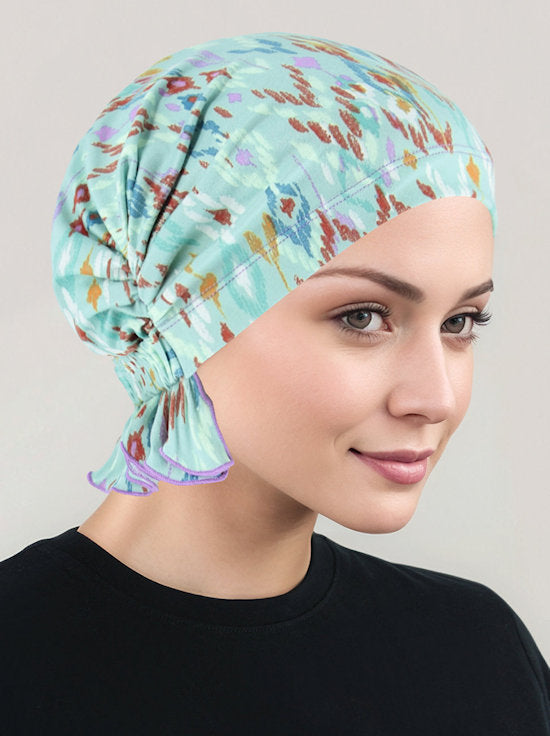 ABBEY-721#The Abbey Cap in Sage Tribal *Clearance/Final Sale*