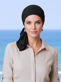 BELLA-680#The Bella Scarf Raven Black