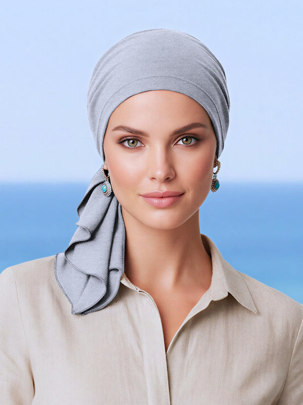 BELLA-732#The Bella Scarf Heather Gray