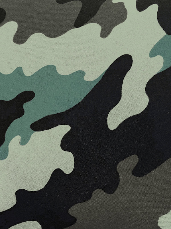 BELLA-903#The Bella Scarf Green Camouflage