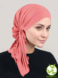BELLA-BB-805PR#The Bella Scarf Bamboo Coral Pink Pink Ribbon