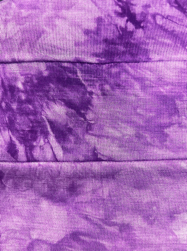 CKC-171#Chemo Cloche Cap in Purple Tie Dye