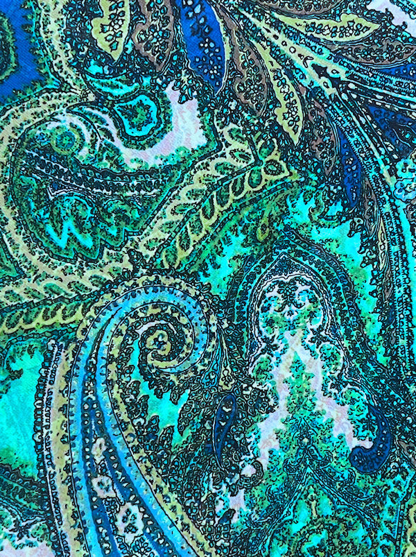 SHORTYSCARF-925#The Shorty Scarf Green Paisley