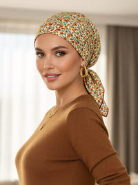 CE-BDNASCARF-923#The Shorty Scarf Yellow Dainty Floral *Clearance/Final Sale*