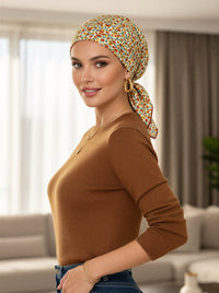 CE-BDNASCARF-923#The Shorty Scarf Yellow Dainty Floral *Clearance/Final Sale*