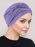 TWIST-LILACS#Twisty Turban in Buttery Soft Lilac Closeout