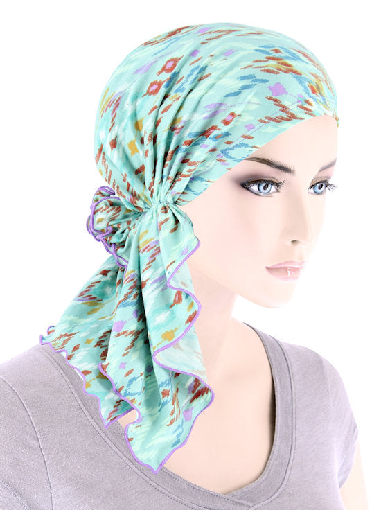 BELLA-901#The Bella Scarf Sage Tribal