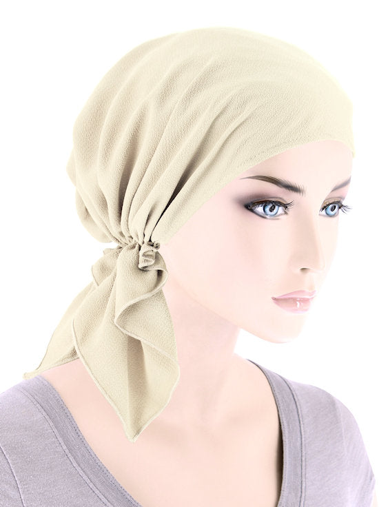 CE-BDNASCARF-912#The Shorty Scarf Solid Ivory *Clearance/Final Sale*