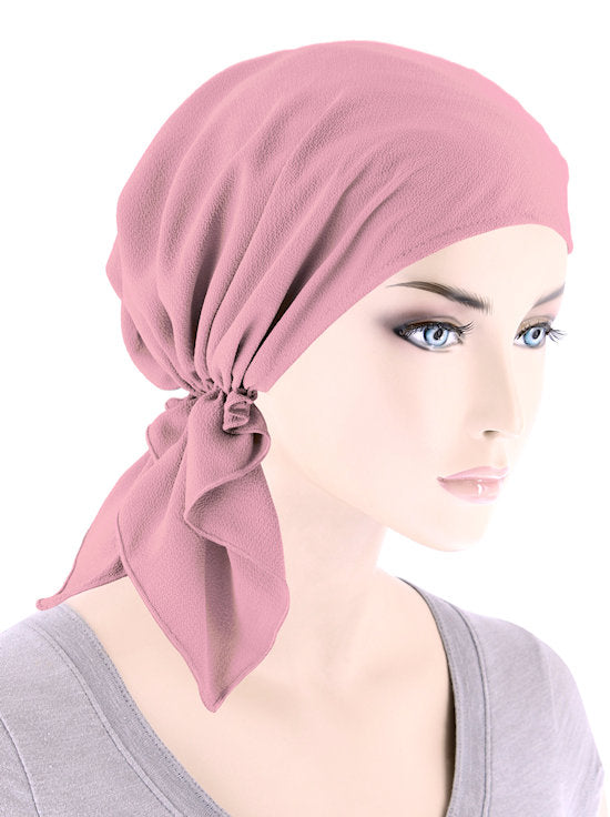 CE-BDNASCARF-915#The Shorty Scarf in Solid Rose