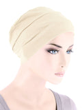 CKC-IVORY#Chemo Cloche Cap in Ivory