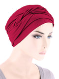 TWIST-RED#Twisty Turban in Buttery Soft Red