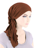 BELLA-BB-802#The Bella Scarf Bamboo Dark Amber